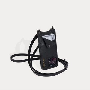 Bandolier EMMA Crossbody Phone Case in Black/Gold for iPhone 13 Pro